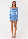 Lay Back Knit Shorts - Cerulean