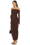 Off The Shoulder Mesh Dress