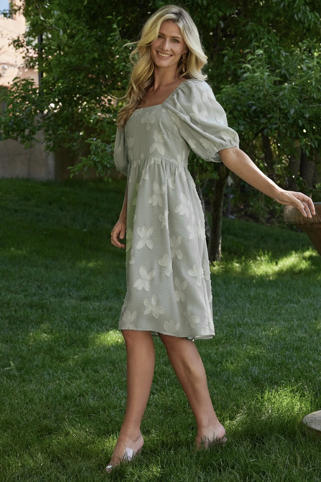 Avery Short Dress | Sage