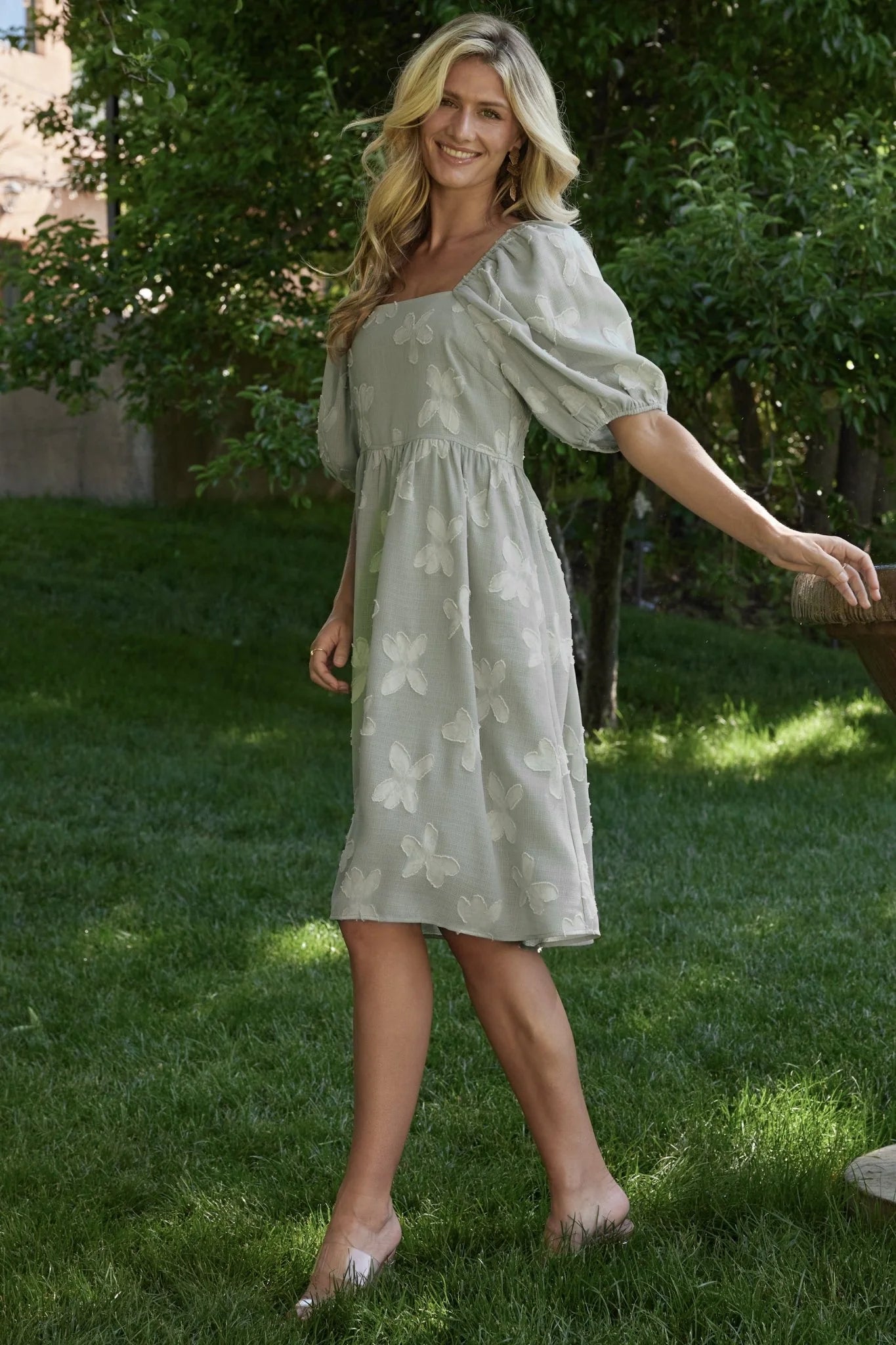 Avery Short Dress | Sage