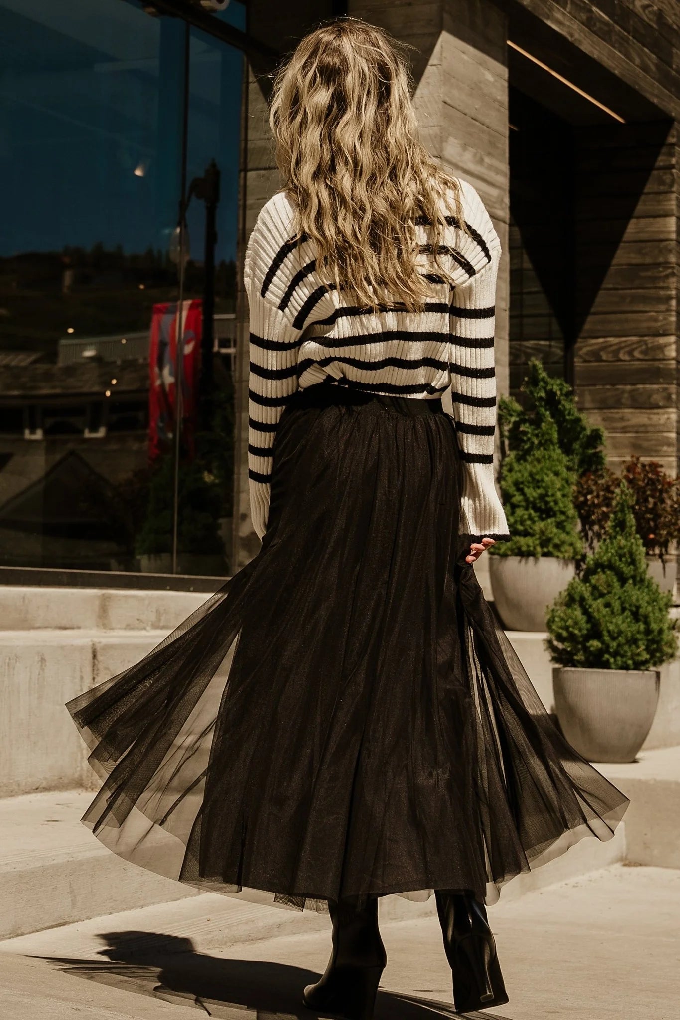 Mila Tulle Skirt | Black
