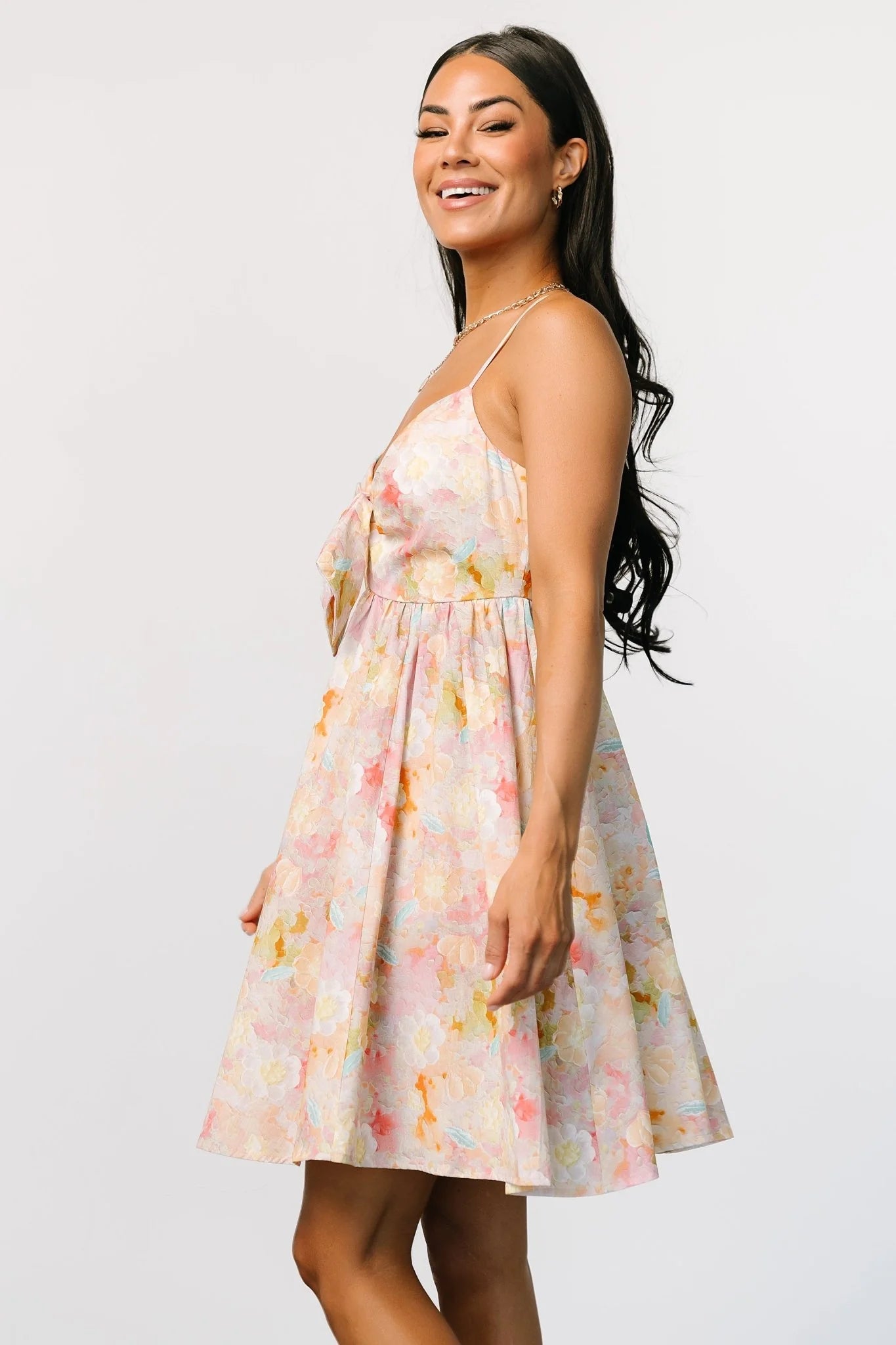 Camellia Mini Dress | Pastel Multi