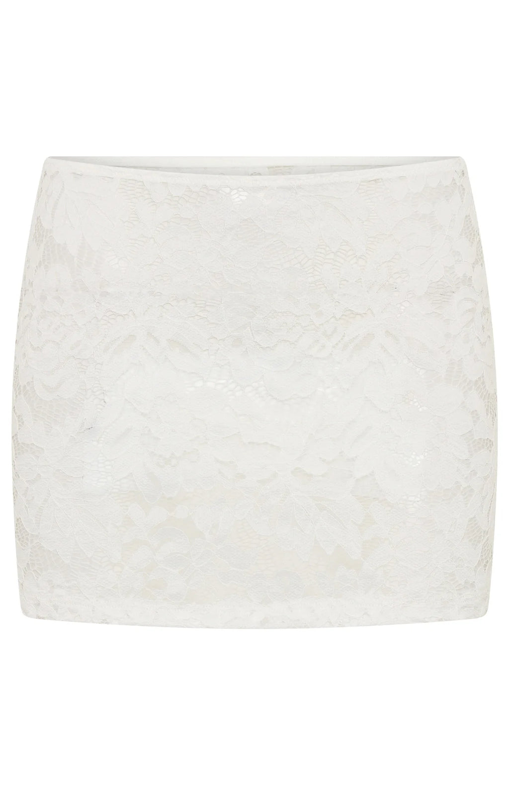 Forbidden Fruit Lace Mini Skirt White