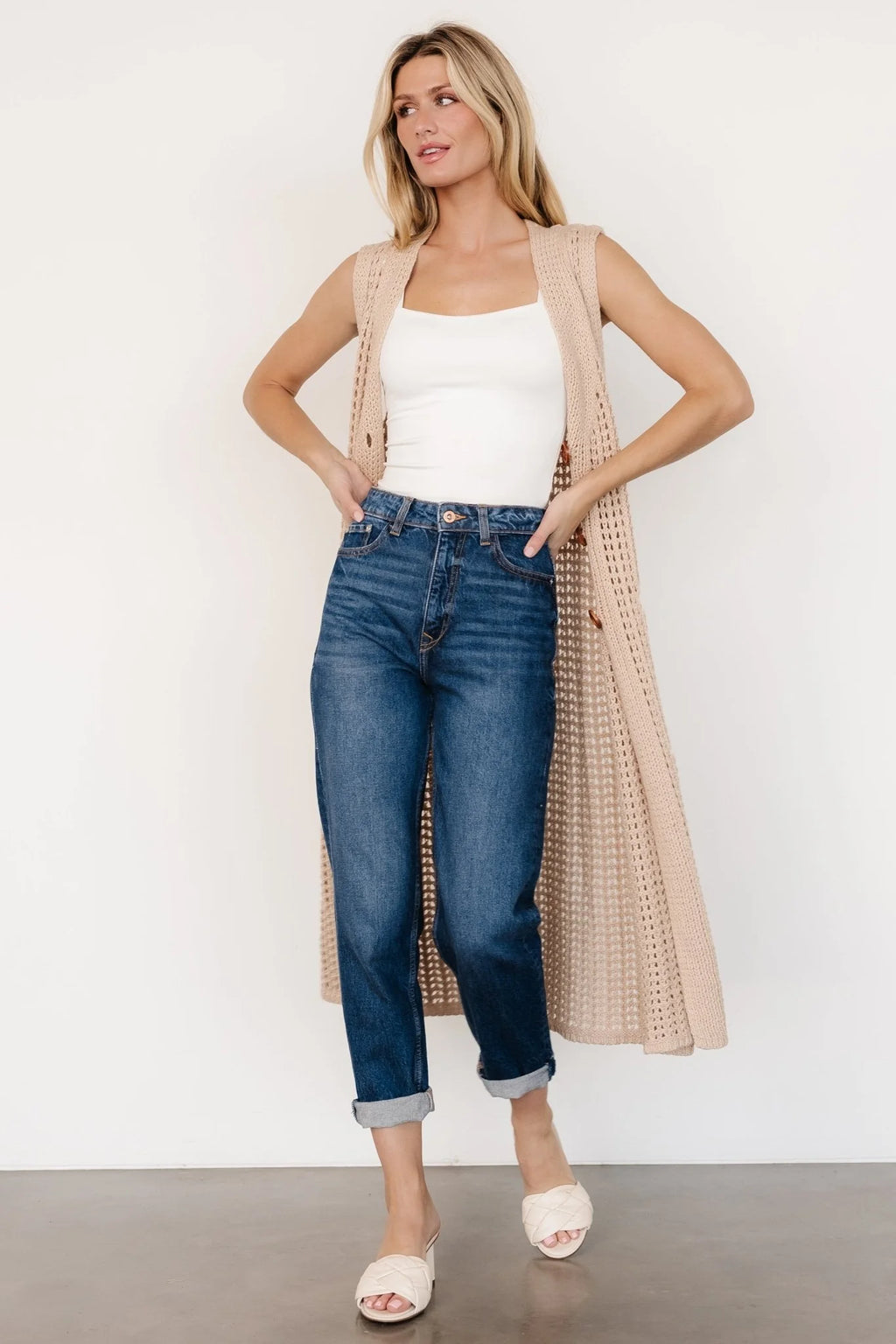 Bretta Duster Vest | Natural