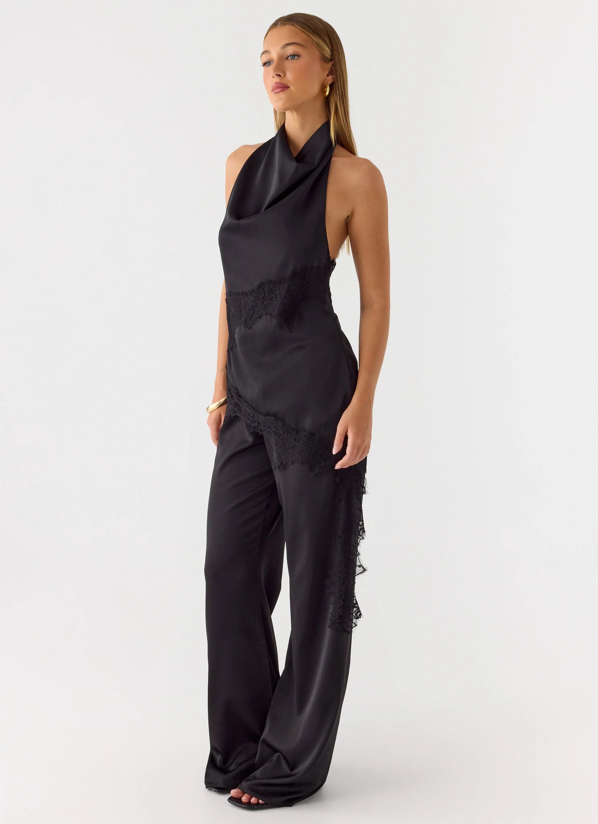 Emilee Cowl Top - Black