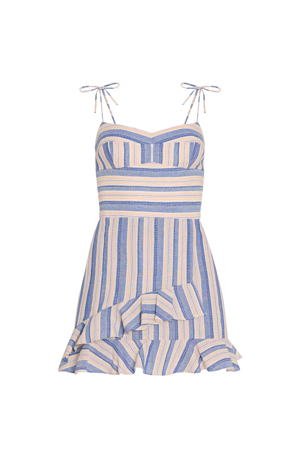 Magnolia Romper in Myers Stripe