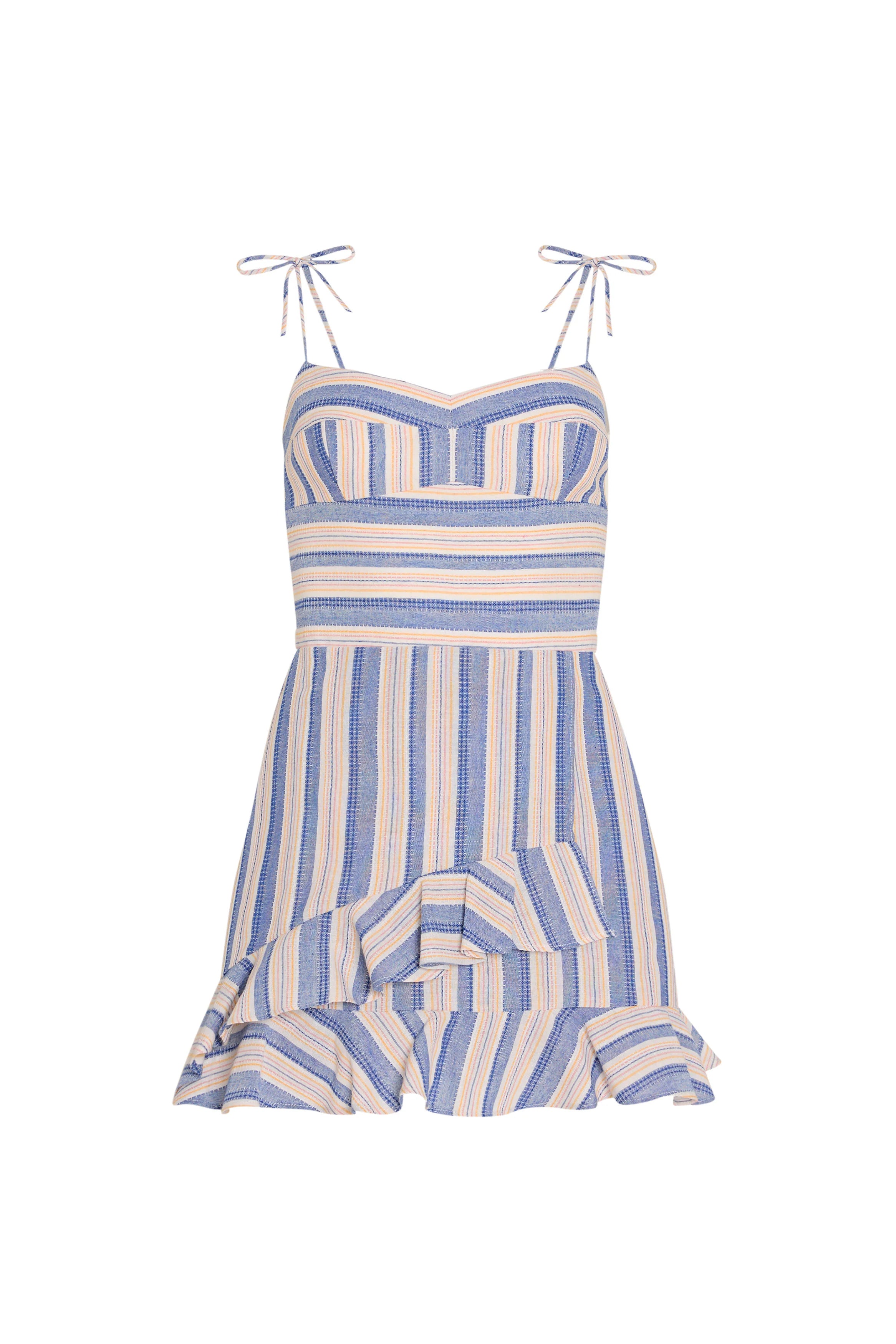 Magnolia Romper in Myers Stripe