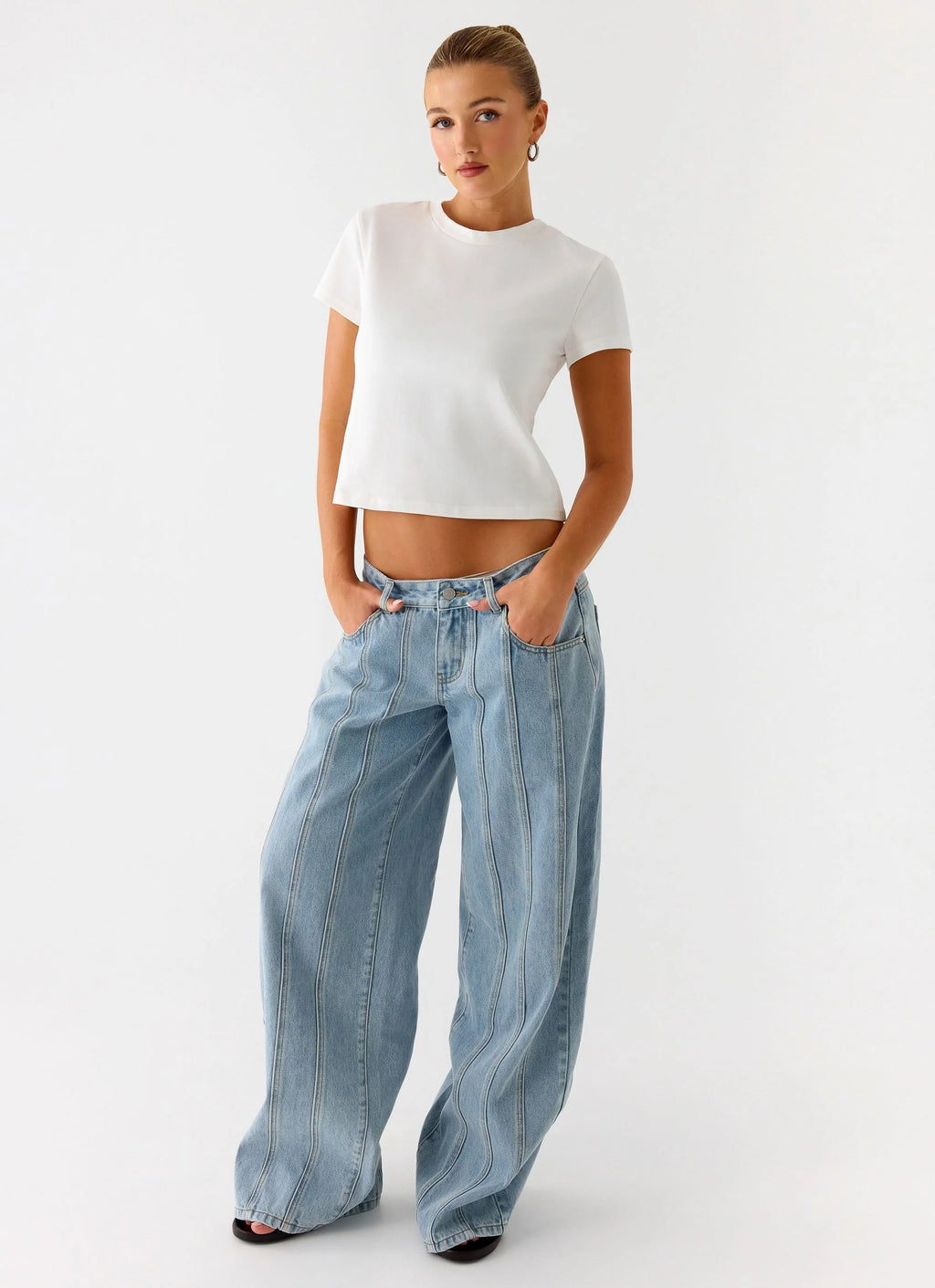 Lamont Baby Tee - White