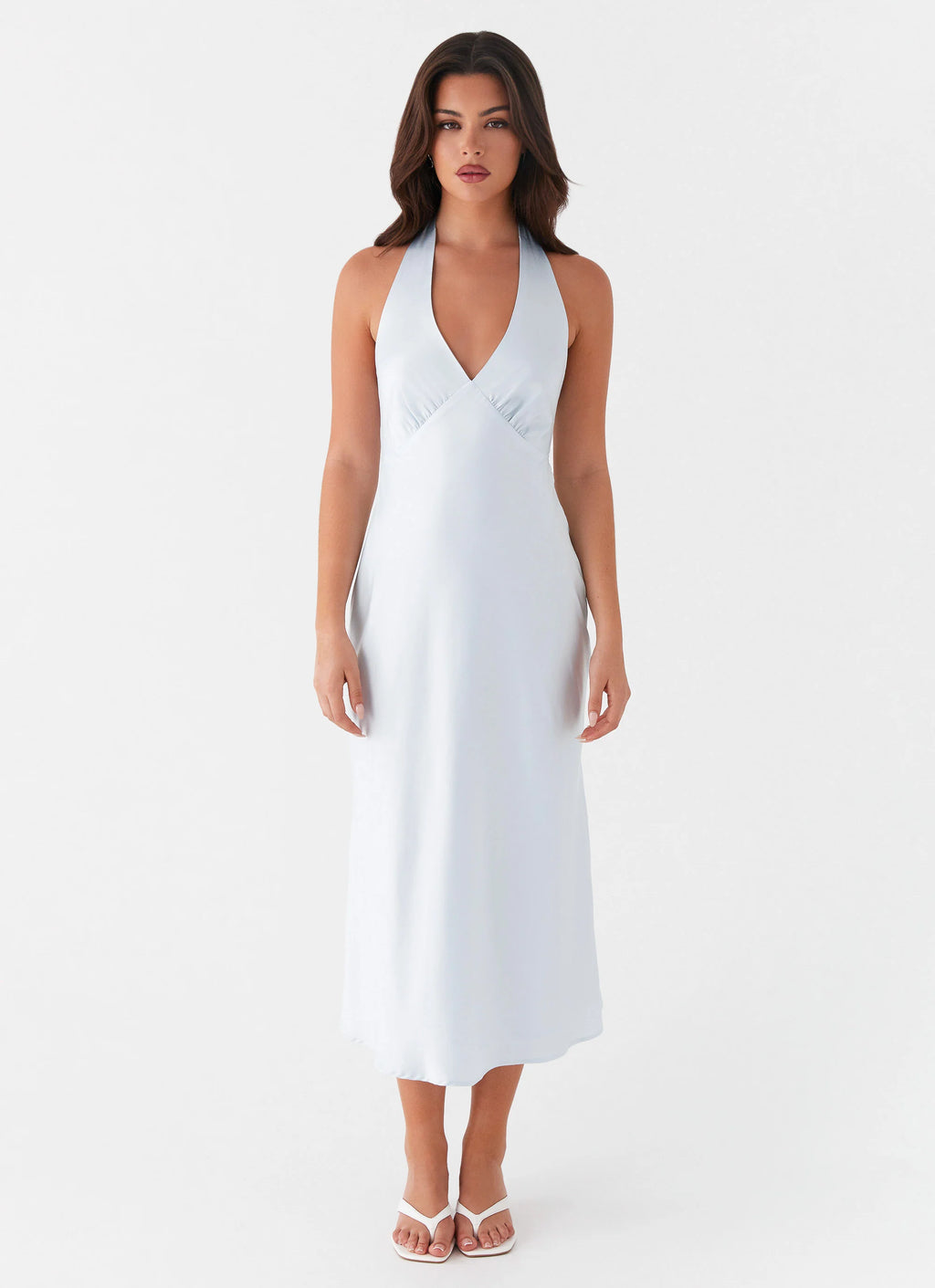 Heavy Hearted Midi Dress - Blue