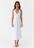 Heavy Hearted Midi Dress - Blue