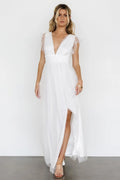Annika Sequin Mesh Maxi Dress | Off White