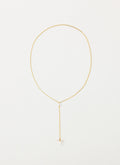 Silhouette Pearl Necklace - Gold