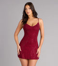 Dance Floor Darling Rhinestone A-Line Mini Dress