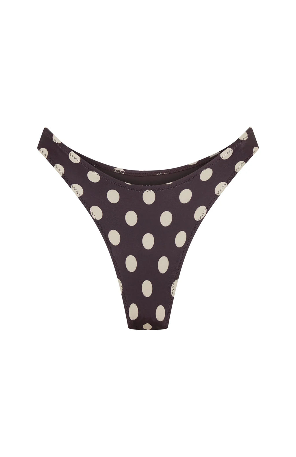 Washed Up Cheeky Bottoms Choc/Cream Polka Dot