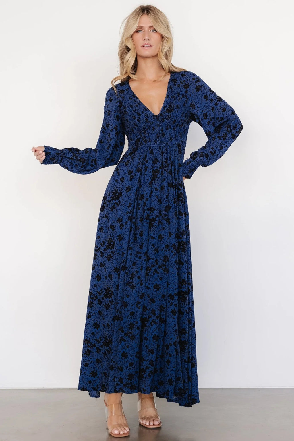 Anya Maxi Dress | Vintage Navy Floral
