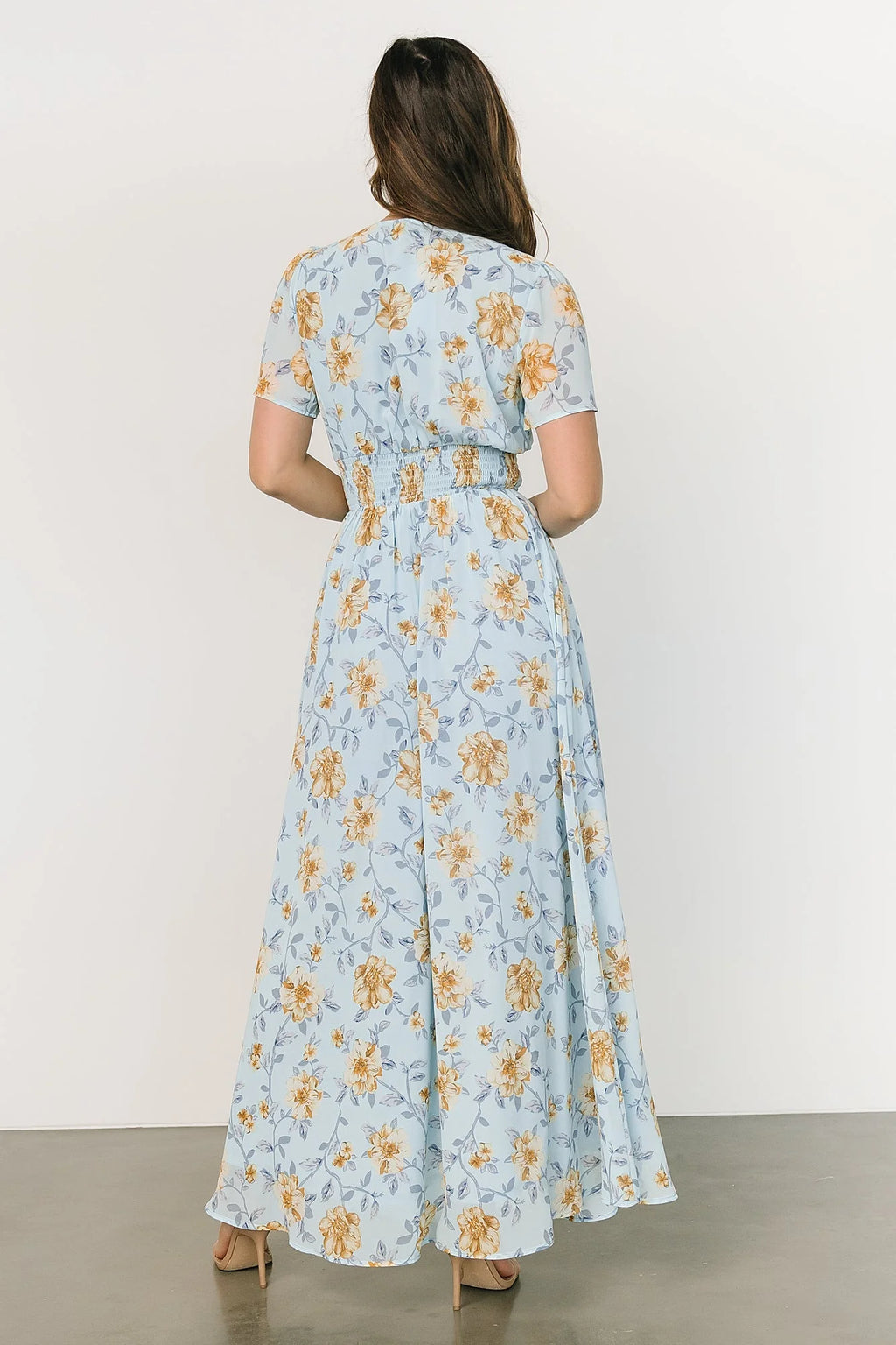 Birdie Maxi Dress | Light Blue Floral