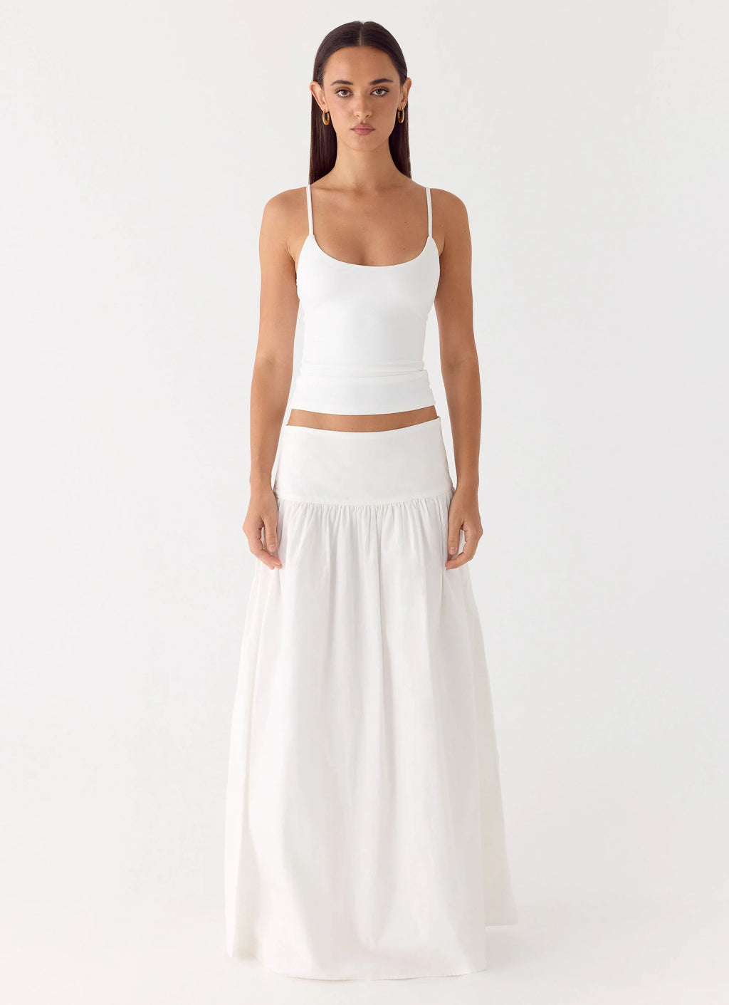 Jayne Maxi Skirt - White