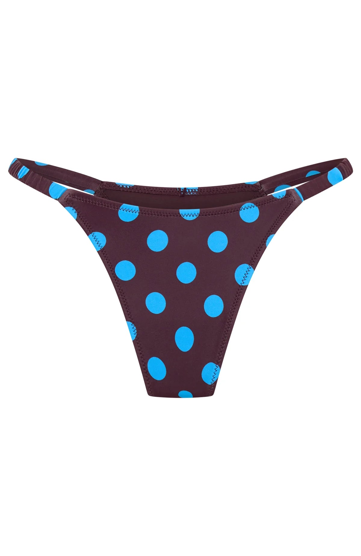 Amina Bottoms Cocoa Blue Polka Dot