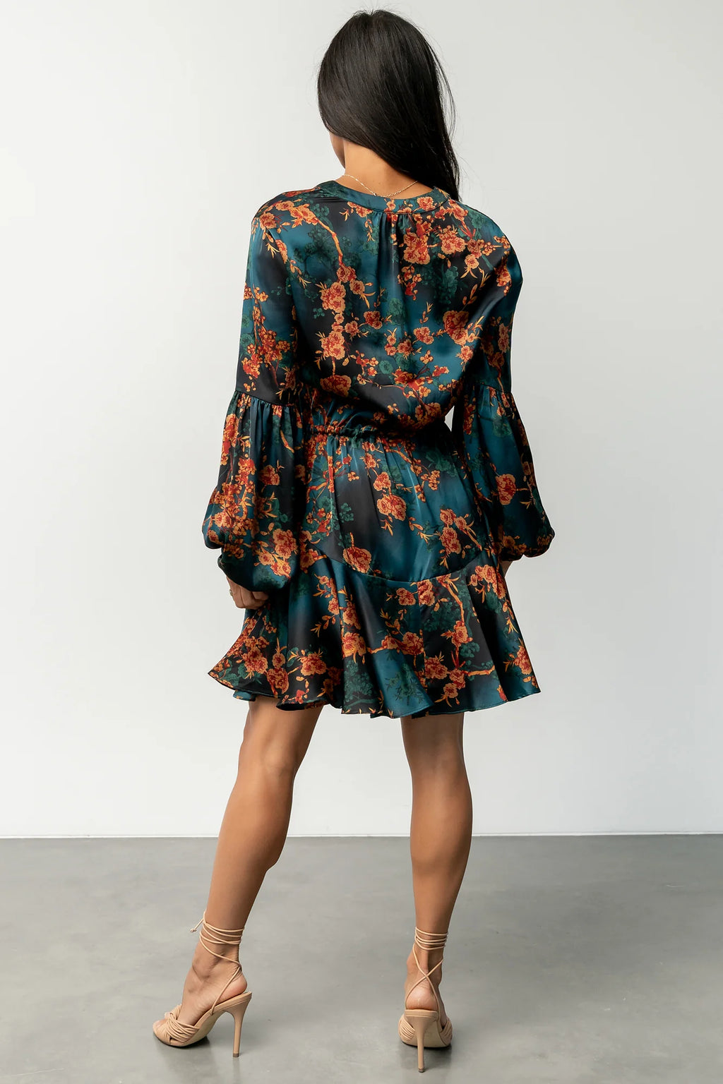 Venice Short Dress | Jade + Copper Floral