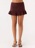 Lucie Mae Mini Skirt - Chocolate Drizzle