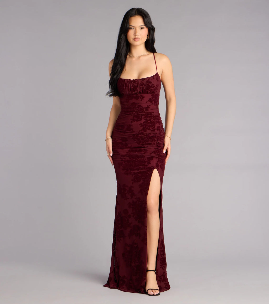 Mandy Strappy Tie-Back Mermaid Formal Dress