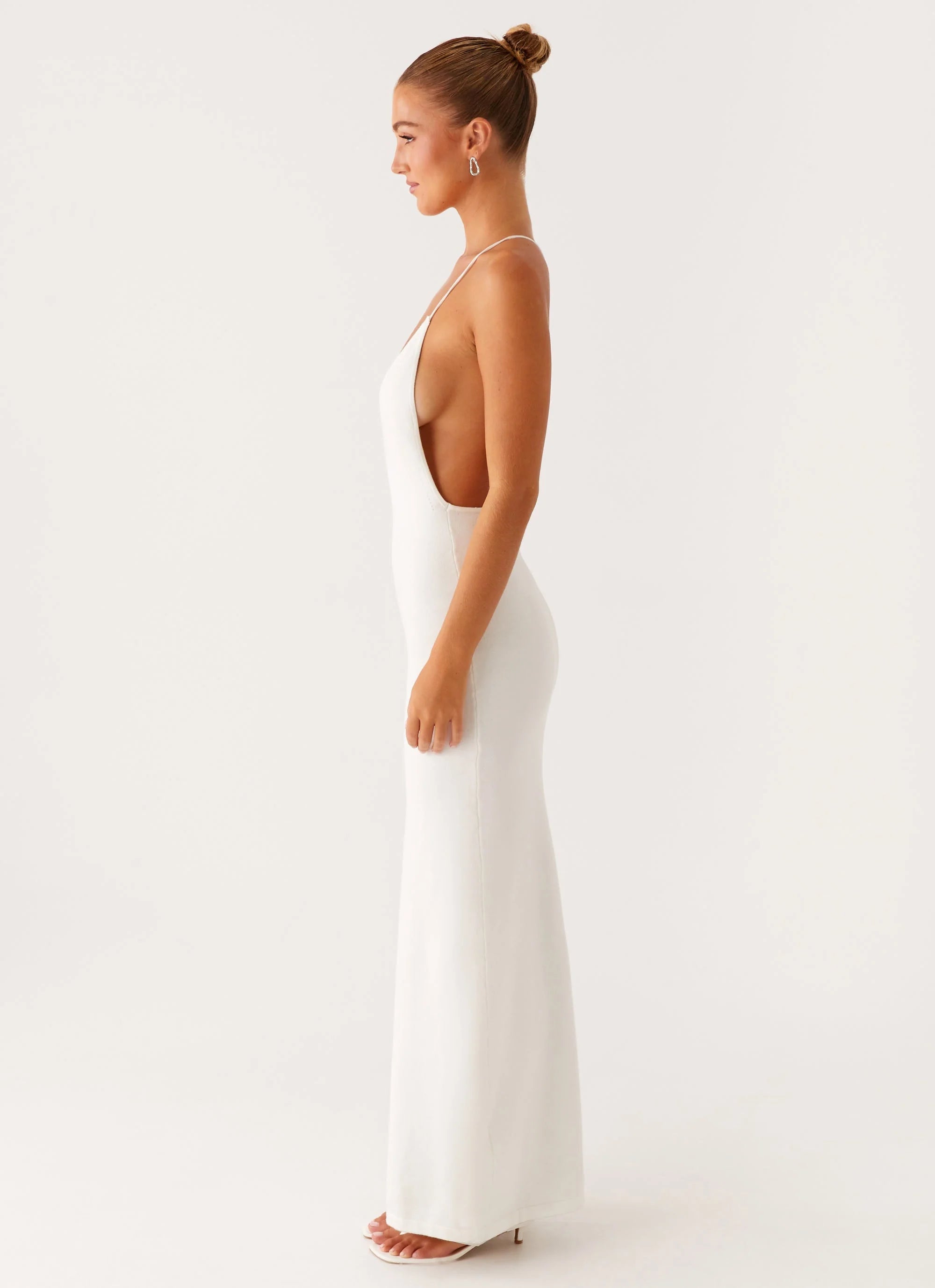 Yalina Knit Maxi Dress - Ivory