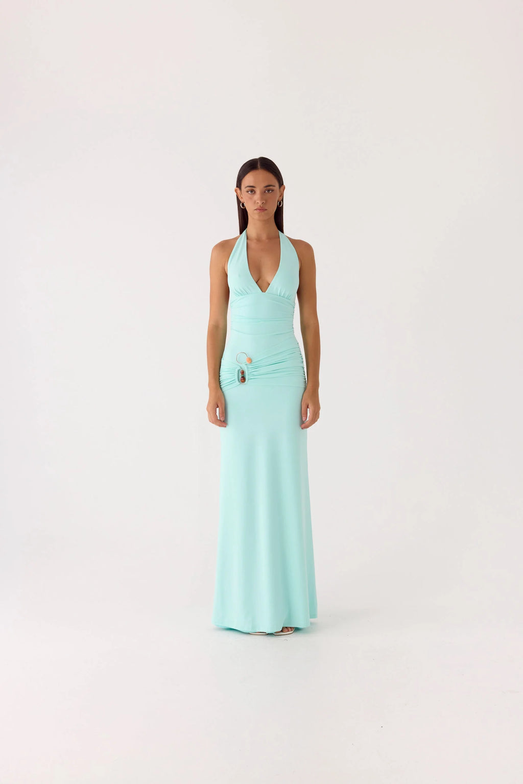Rhia Halter Maxi Dress - Mint